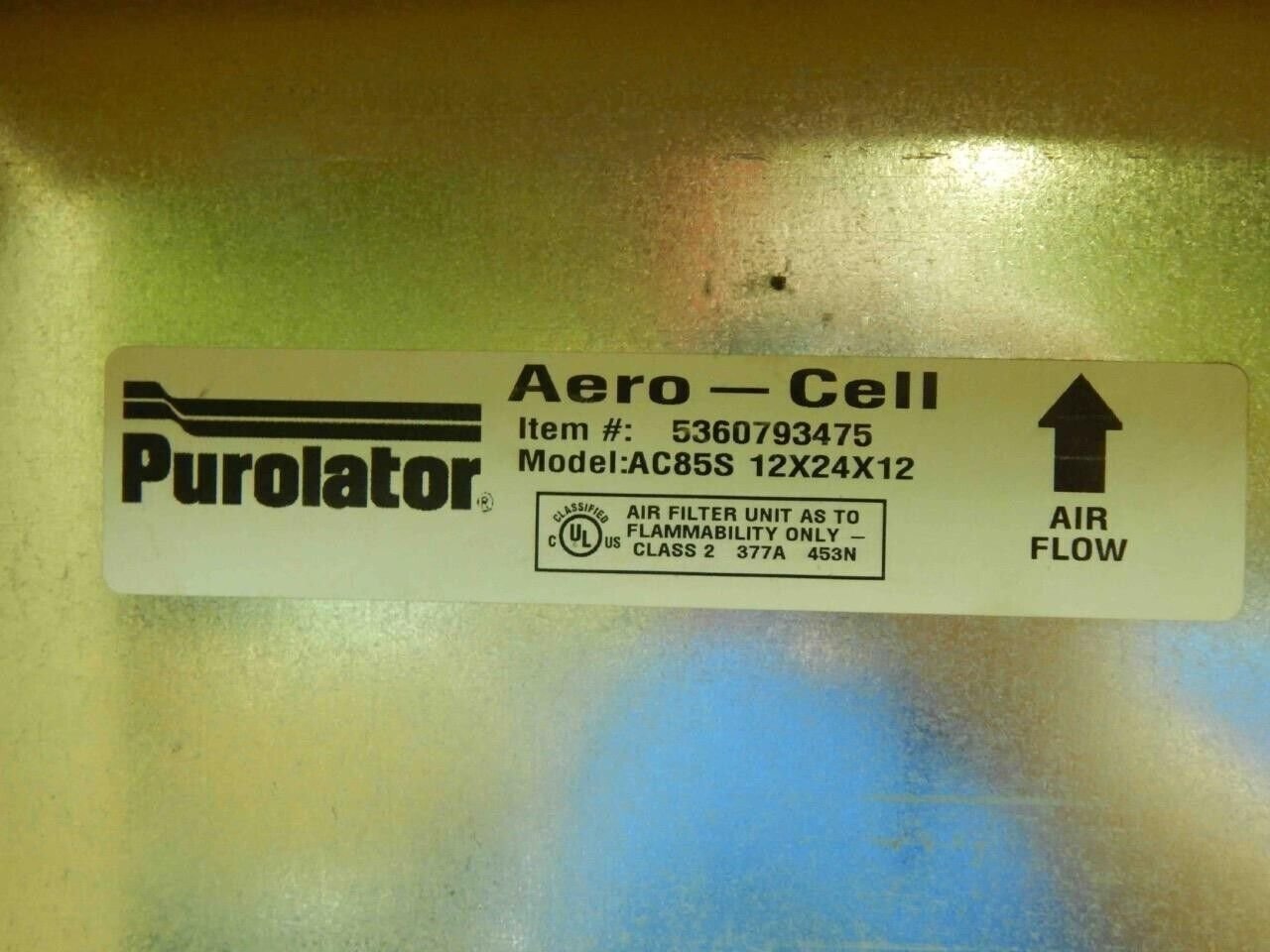 Purolator 49403934758 FB461371584085 AC85S 12X24X12 Air Filter - Image 5