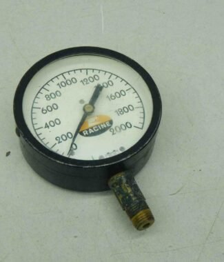 Racine 81010 Pressure Gauge, 0-2000 PSI