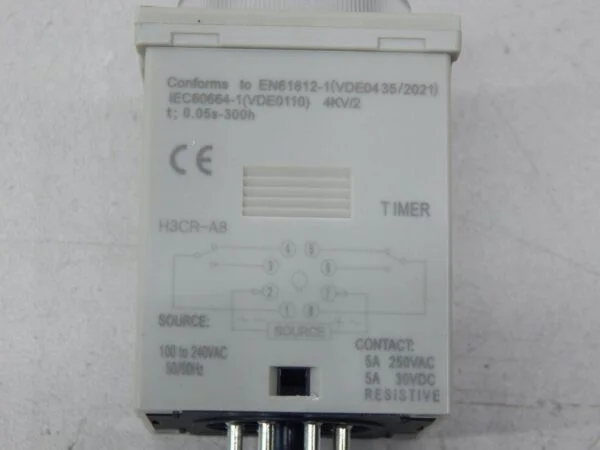 Replacement for Omron H3CR-A8 Timer Relay, .05s to 300h, 100-240vac, ​8-Pin - Image 5