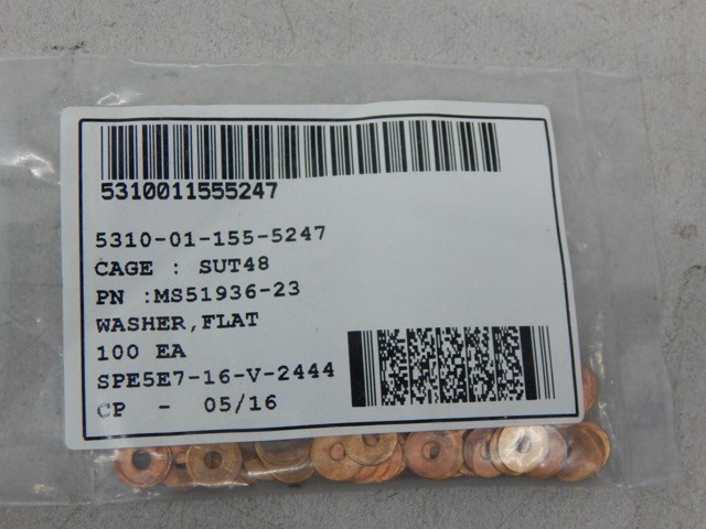 TACOM MS51936–23, 5310011555247, Flat Washer F-Grade, FF-R-556 (Pulled from Bag) - Image 4