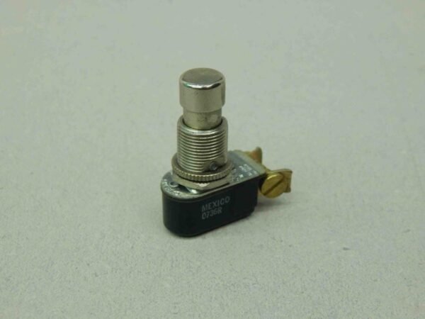 Techspan 0736R, 35-449-BU, SPST, On/Off Metal Pushbutton 6A Switch