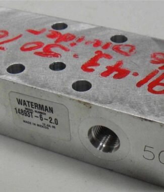 Waterman  14893T-6-2.0  Manifold Valve