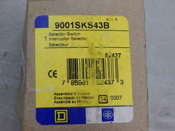 #1008 Square D 9001SKS43B Manual Position ​Selector Switch *BOOT ONLY* (No Knob) - Image 3