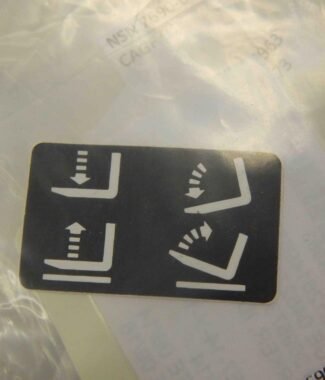 #258 - Lot of 10 - Nacco 369573 Forklift Decal Up Down - Tilt Forward Reverse