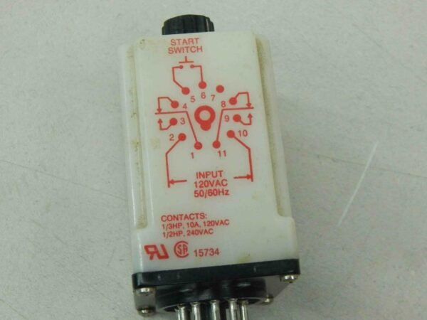 Dayton 6X602E Solid State Time Delay Relay, ​9 To 900 Seconds - Image 3