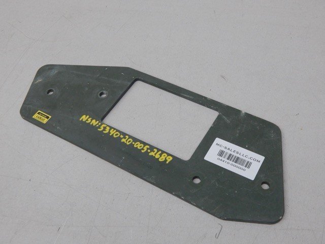 General Dynamics 10673374-001PEG, 5340200052689, Mounting Plate