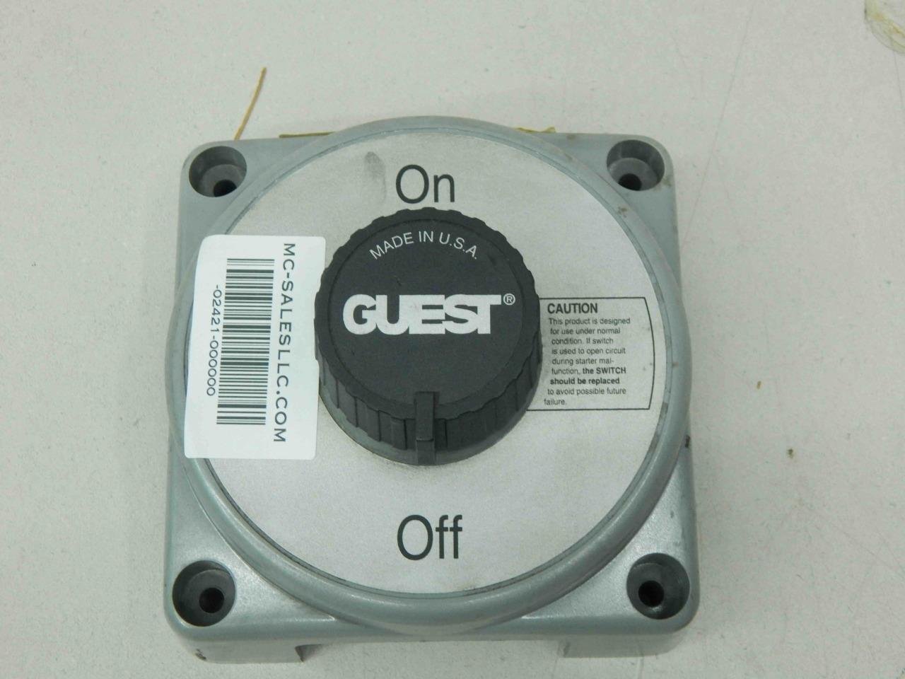 Guest 2304A, Series Battery Switch, 2 Pos, 600 Continuous, 1000