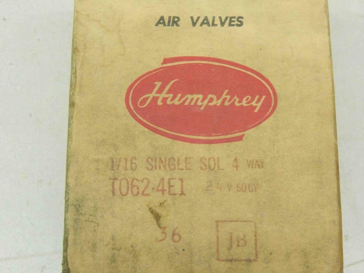Humphrey T062-4E1-36, TYNA-MITE, 1/16 Inch, Single Solenoid Four-Way, 24V, Valve - Image 2