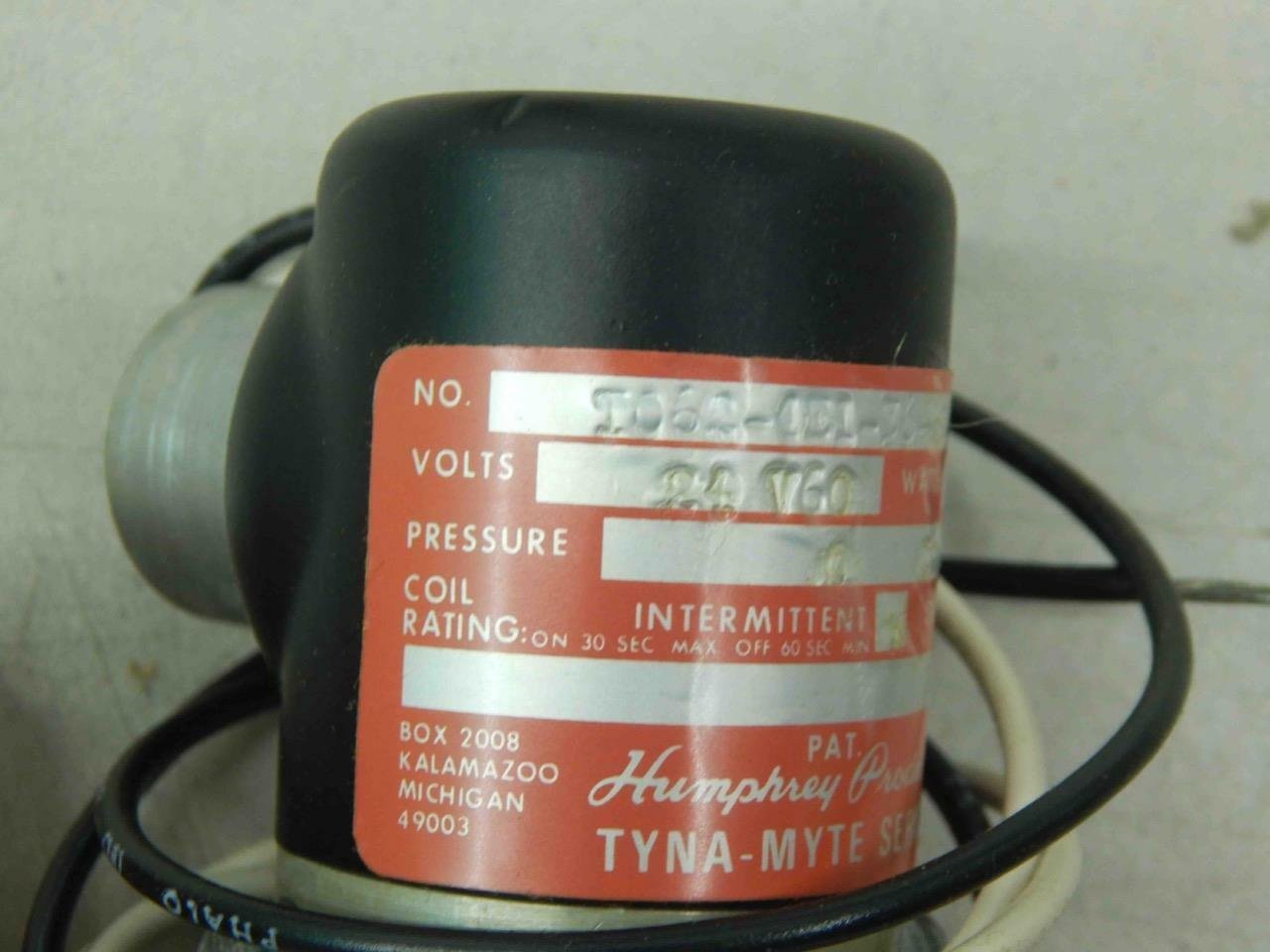Humphrey T062-4E1-36, TYNA-MITE, 1/16 Inch, Single Solenoid Four-Way, 24V, Valve - Image 4