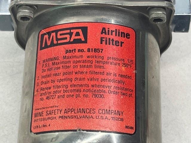 MSA 81857, 4940011061414, Airline Filter, ½” NPT Inlet & Outlet - Refurbished - Image 9