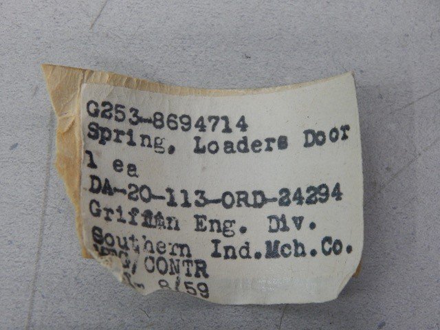 TACOM 8694714, 5360005620007, Loader Door Helical Torsion Spring - Image 4