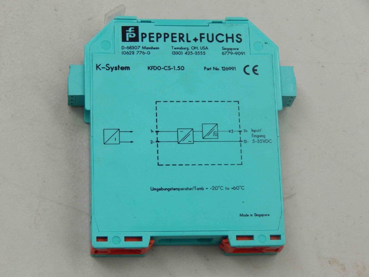 #381 Pepperl + Fuchs KFD0-CS-1.50 PN 126991 Repeater Module – MC-Sales, llc