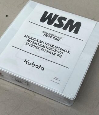 #6223 Kubota, M100GX, M110GX, M126GX, M128GX, Tractor Service Manual
