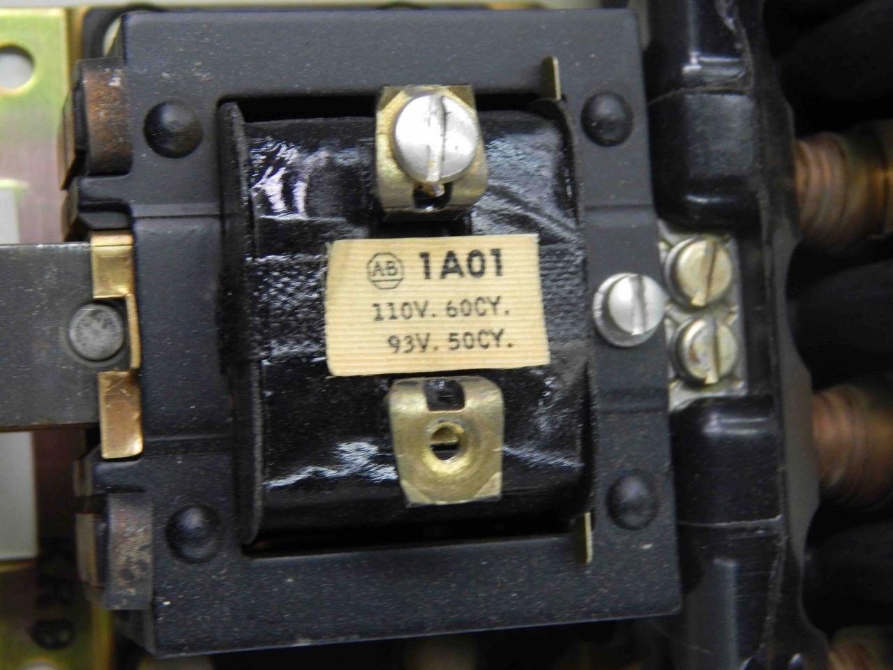#815 Allen Bradley 702BAA93A Size 1 Type 1 Bulletin 702 AC Contactor 110V Coil - Image 7