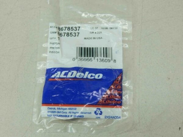 AC Delco 8678537, 8626878, 3040011496759 Front Servo Piston Linear Actuating Cyl