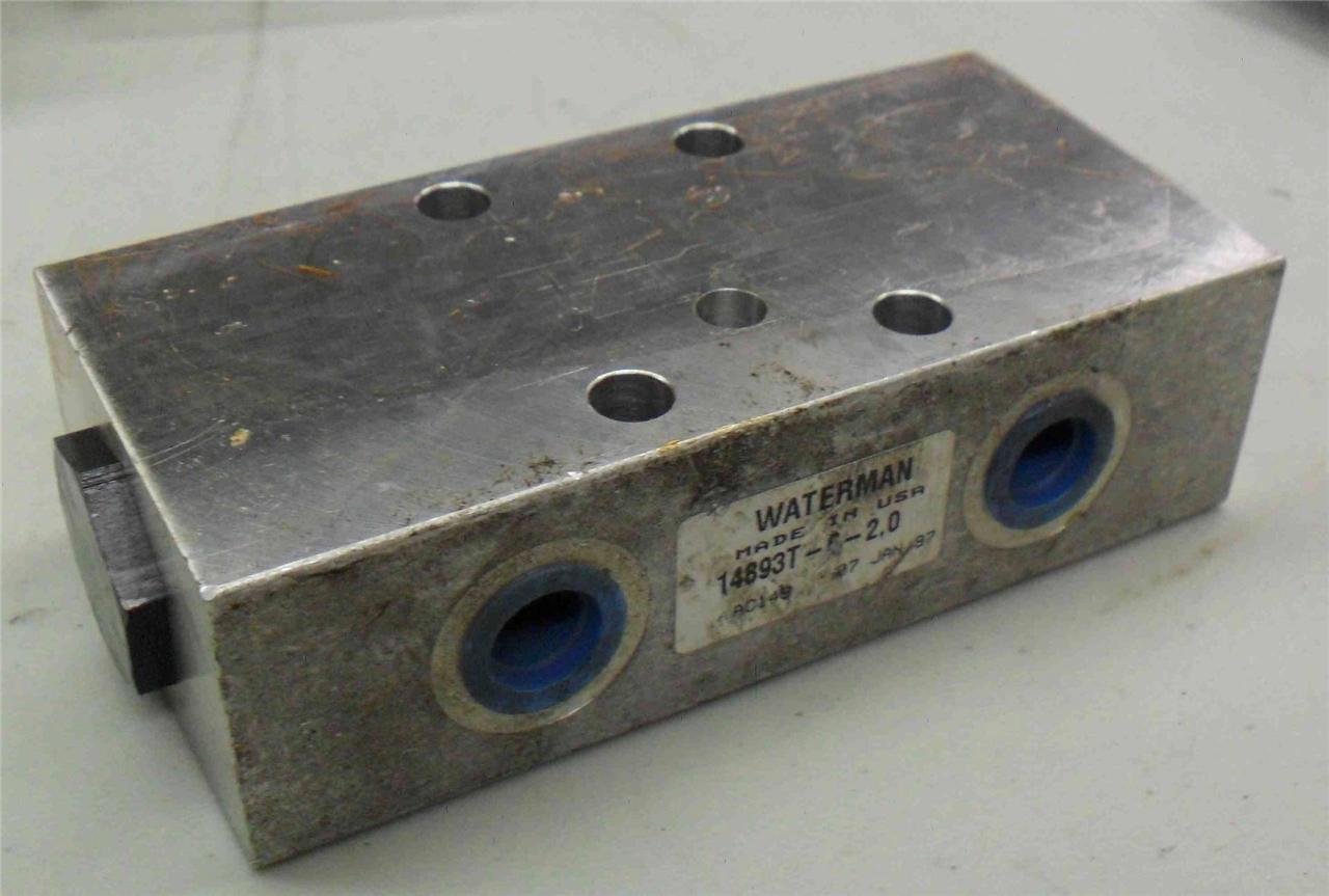 Waterman 14893T-6-2.0 Manifold Valve