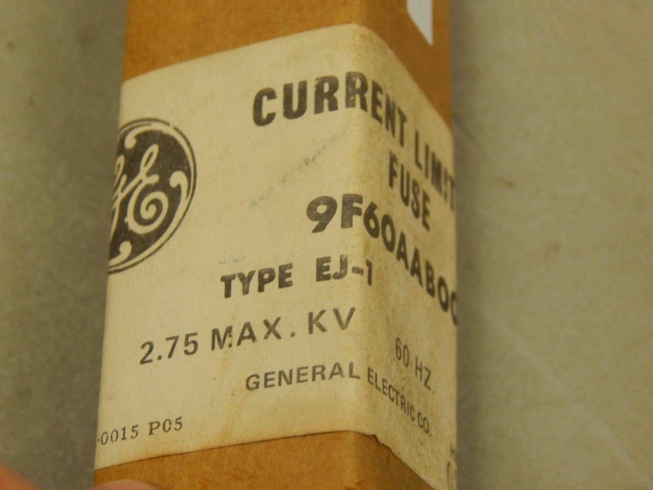 #355 General Electric GE 9F60AAB001 Type EJ-1 Current Limiting Fuse 1E Amp - NEW - Image 3