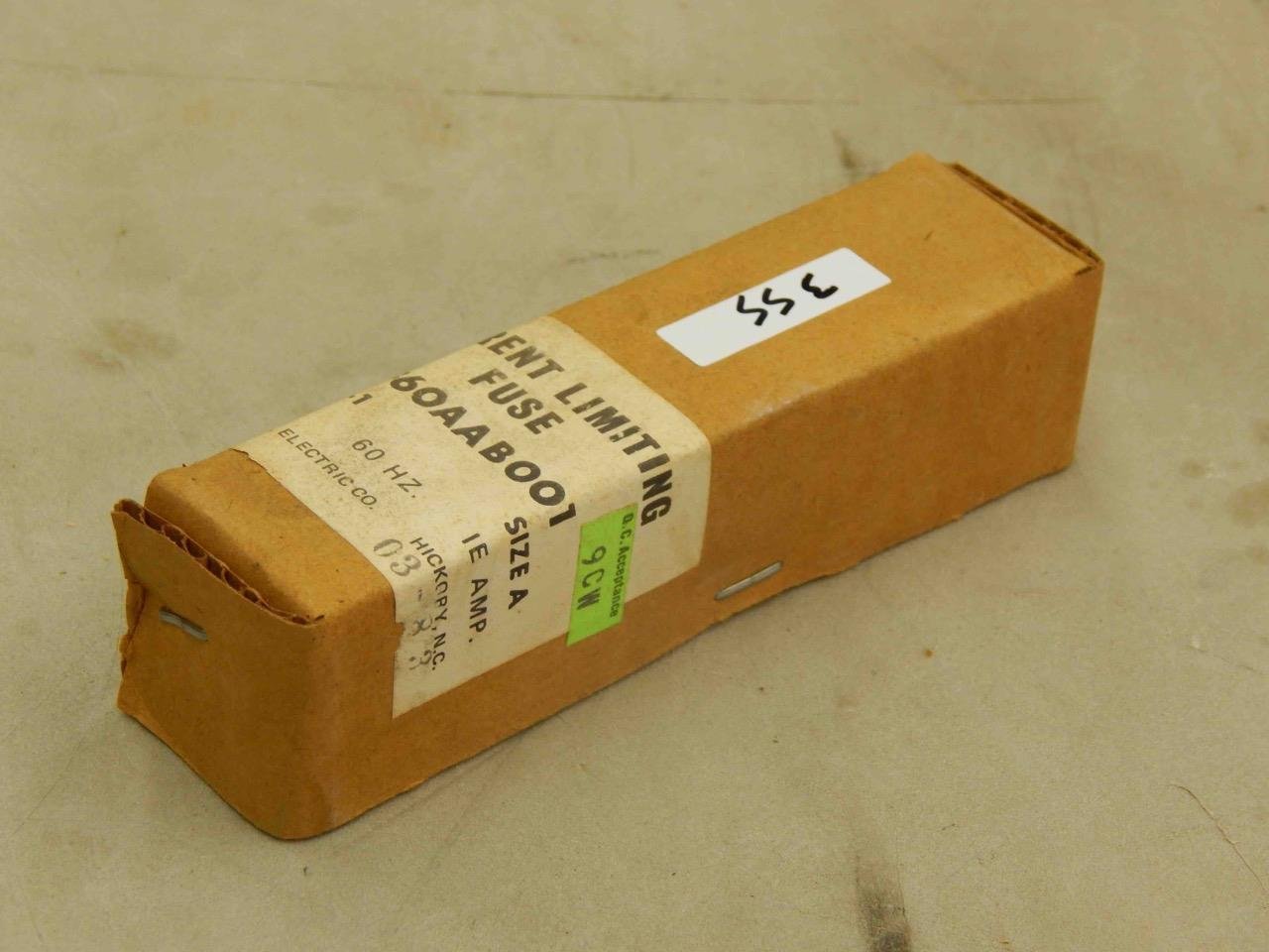 355 General Electric Ge 9f60aab001 Type Ej 1 Current Limiting Fuse 1e