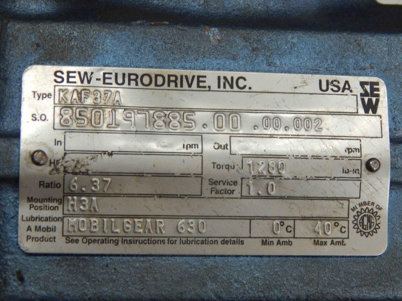 Sew Eurodrive Motor Nameplate Details - Infoupdate.org