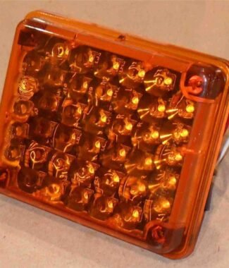 841-21AB Dial Rectangular Amber Lamp Light Hard Coated T07-2466 NEW