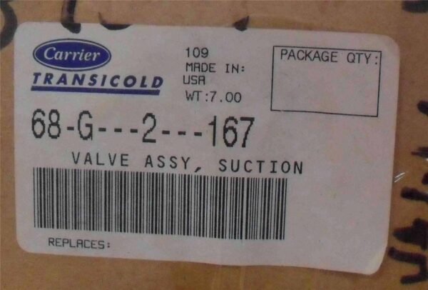 Carrier Transicold 68-G-2-167 Suction Valve Assembly NEW~n~BOX - Image 3