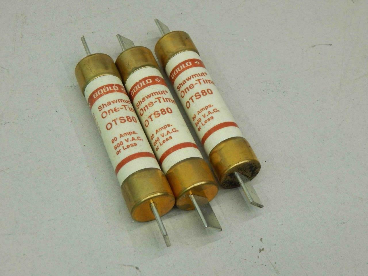 Gould Shawmut OTS80 Fuse (Lot of 3) #01436