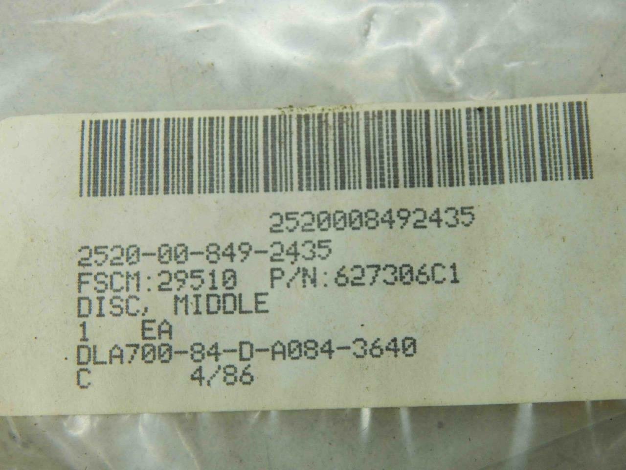 Komatsu 627306C1, 2520008492435 Middle Disc - Image 3