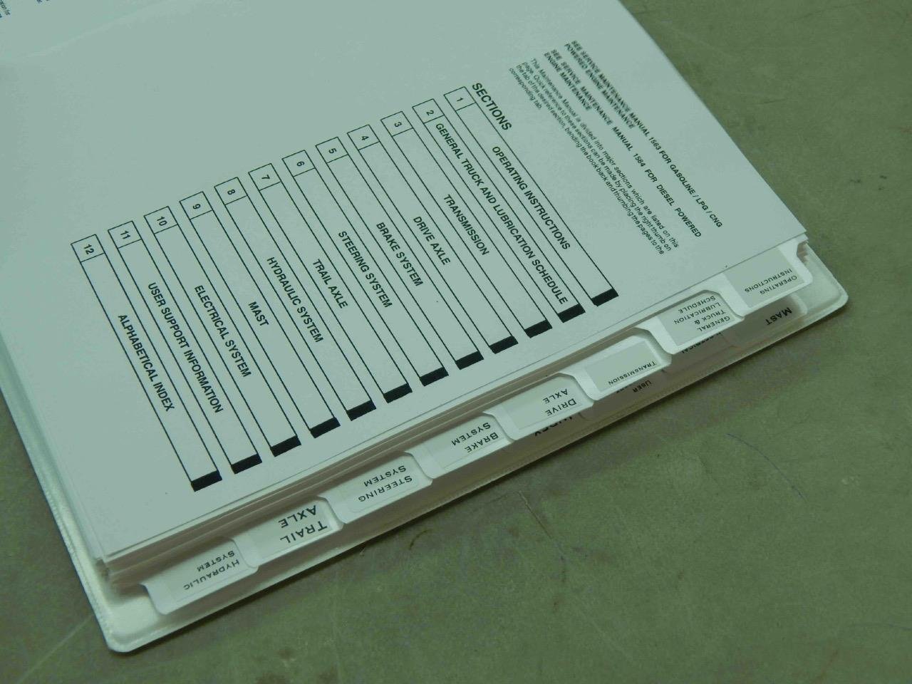 Yale GC/GLC-070-080LF GC GLC 070 070 LF Lift Service Maintenance Manual #6202 - Image 8