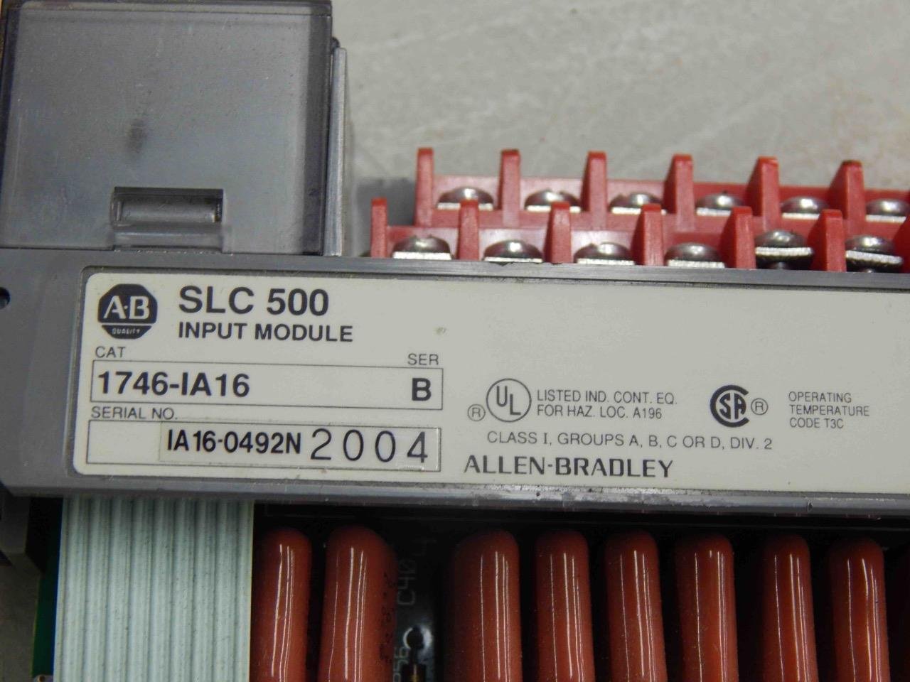 #852 Allen Bradley AB 1746-IA16 Ser B SLC 500 Input Module – MC-Sales, llc
