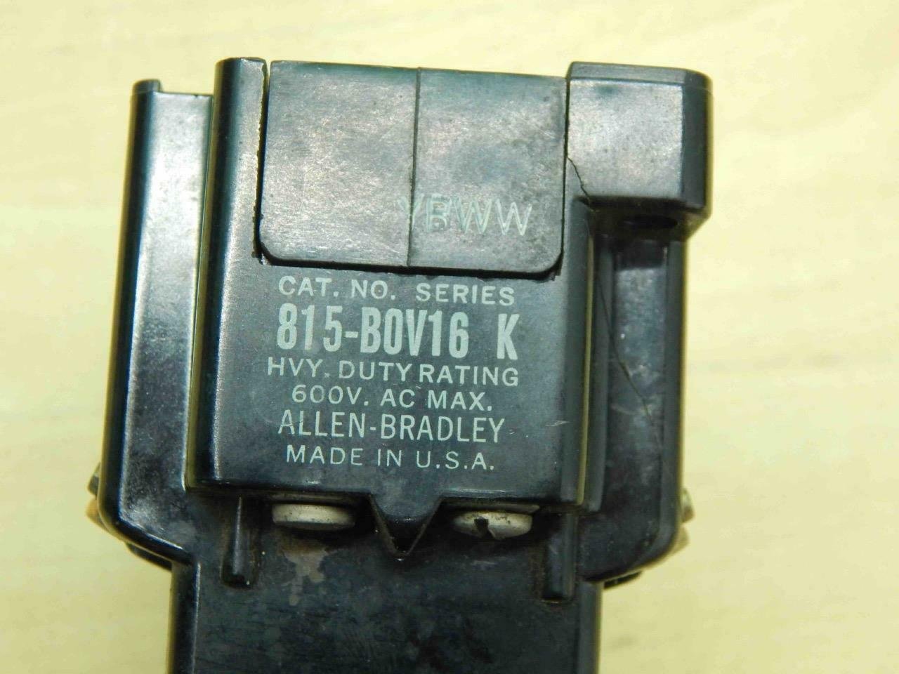 Allen Bradley 815-B0V16 Overload Relay Series K #01469 - Image 3