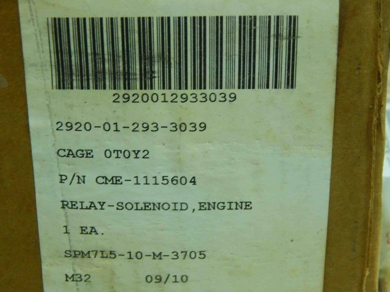 CME CME-1115604, 2920012933039 ENGINE RELAY-SOLENOID - Image 6