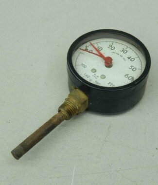 Dual Pressure Gauge, 0 To 60 PSI, 60 To 260°F