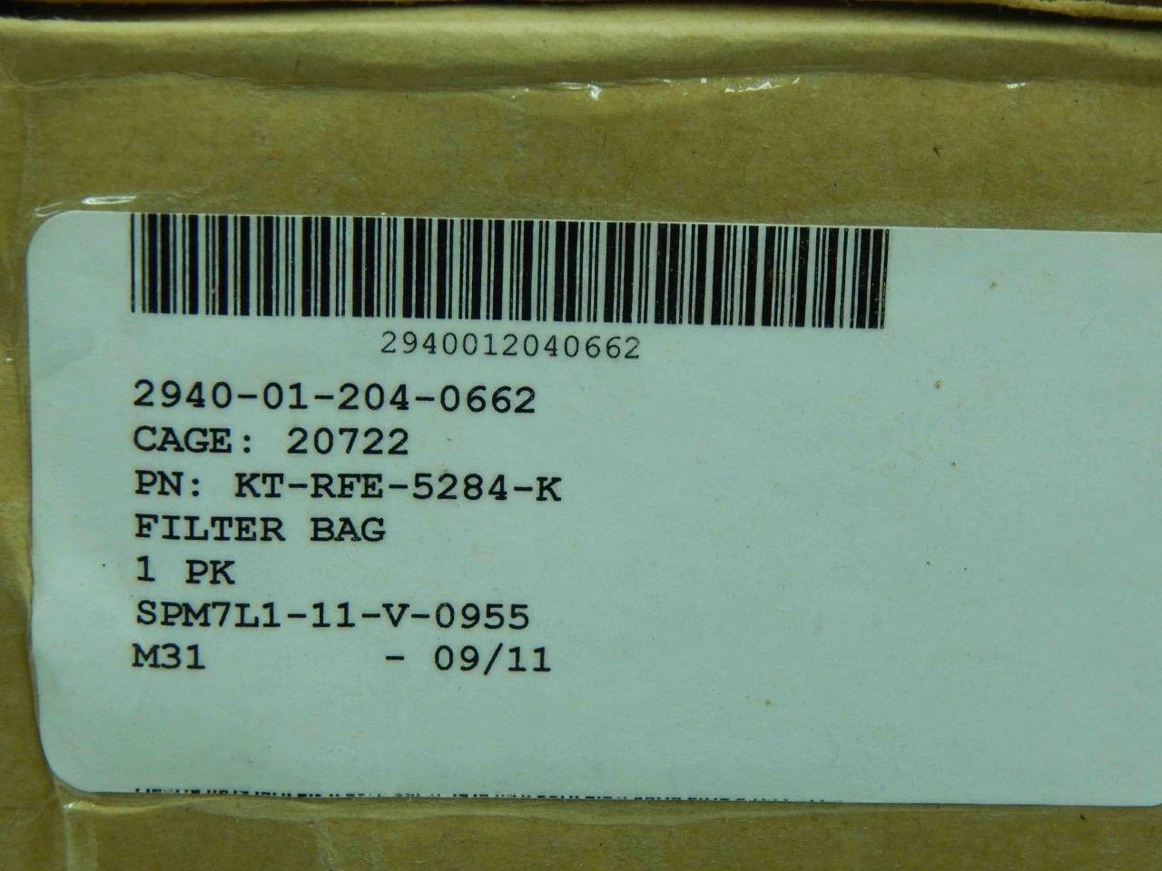 ENTWISTLE KT-RFE-5284-M, 2940012040662 FILTER BAG - Image 3