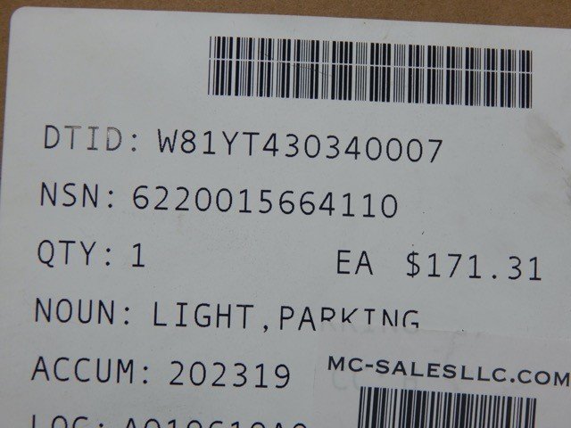 Grote 8201, 6220015664110, Yellow Parking Light HMMWV M998 (12518339, 82593) - Image 7