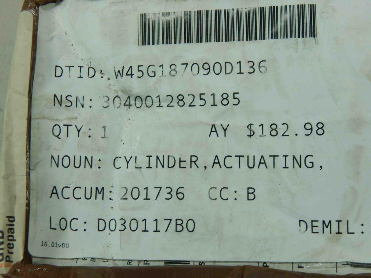 Grove 7-372-001978, 3040012825185 Linear Actuating Cylinder - Image 4