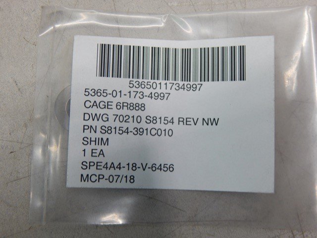 Honeywell S8154-391C010, 5365011734997, Shim (Sold Separately) - Image 4