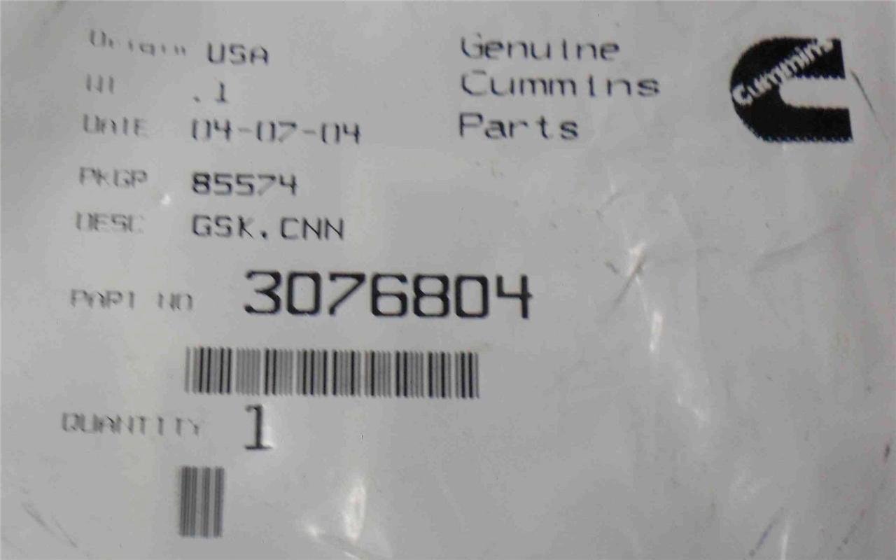 LOT of 4 Genuine Cummins 3076804 Gasket Connection NEW - Image 2