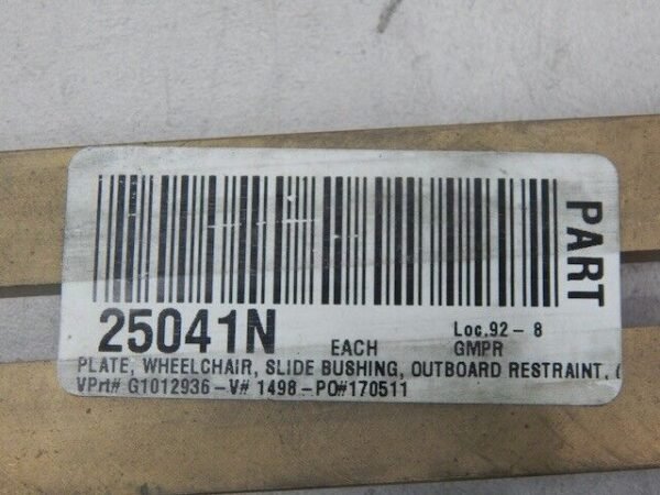 MTS G1012936, 25041N, 91–57–1411, Plates Slide Bushing - Image 4