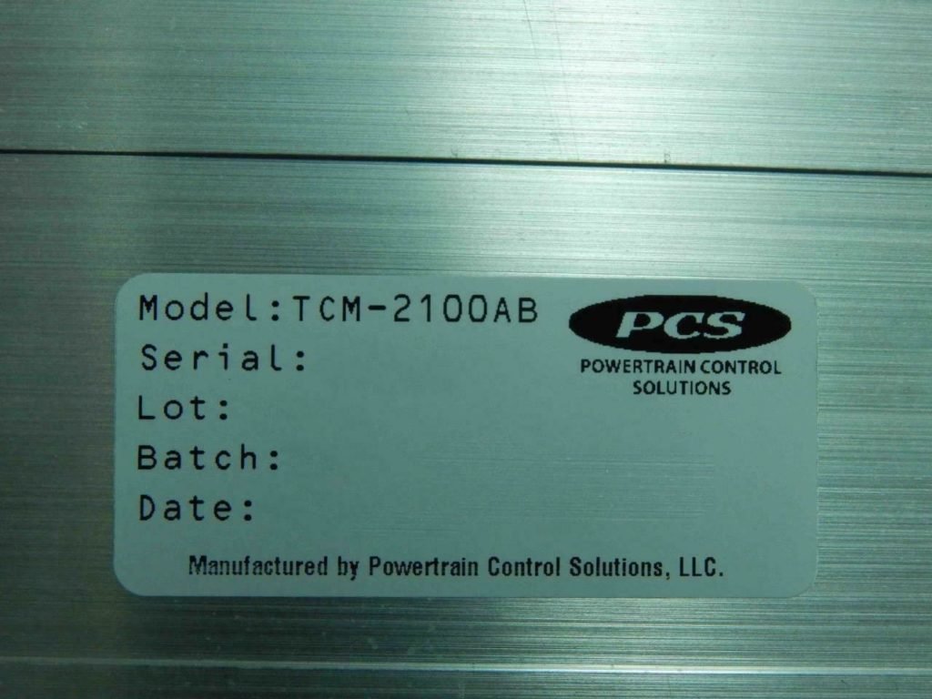 Military TCM2100AB, 2520015792302 Transmission Control Assembly MC