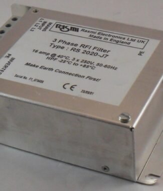Rasmi 3 Phase RFI Filter Type RS 2020-J7 // 16Amp 250V // RS2020J7 // RS-2020-J7