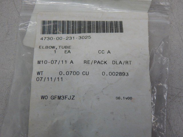 SAE AS1038-0303, 4730002313025, Elbow Tube - Image 3