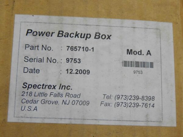 Spectrex AFES 765710-1 6160-01-566-9735 MRAP Power Backup Box - Image 4