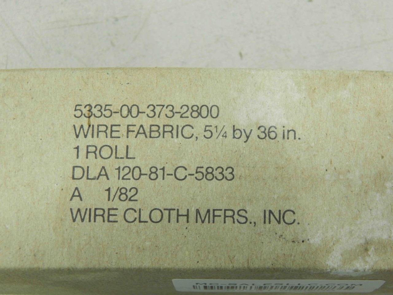 WIRE CLOTH MFRS, INC, 120-81-C-5833, GGS641SIZE2, Wire Fabric, 5-¼” x 36” - Image 3