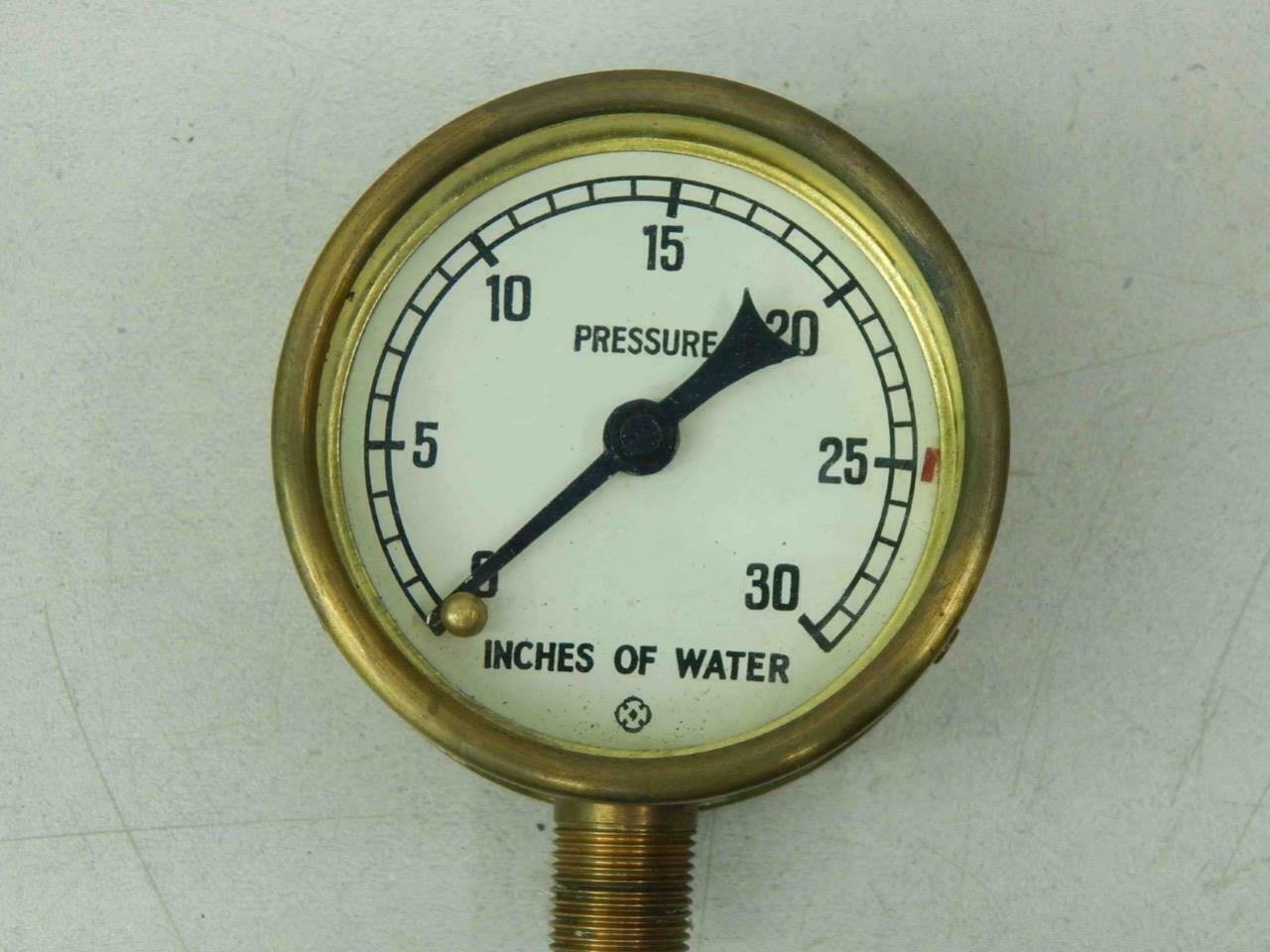 Water Column Pressure Gauge 0 To 30 Inches Of Water MCSales, llc