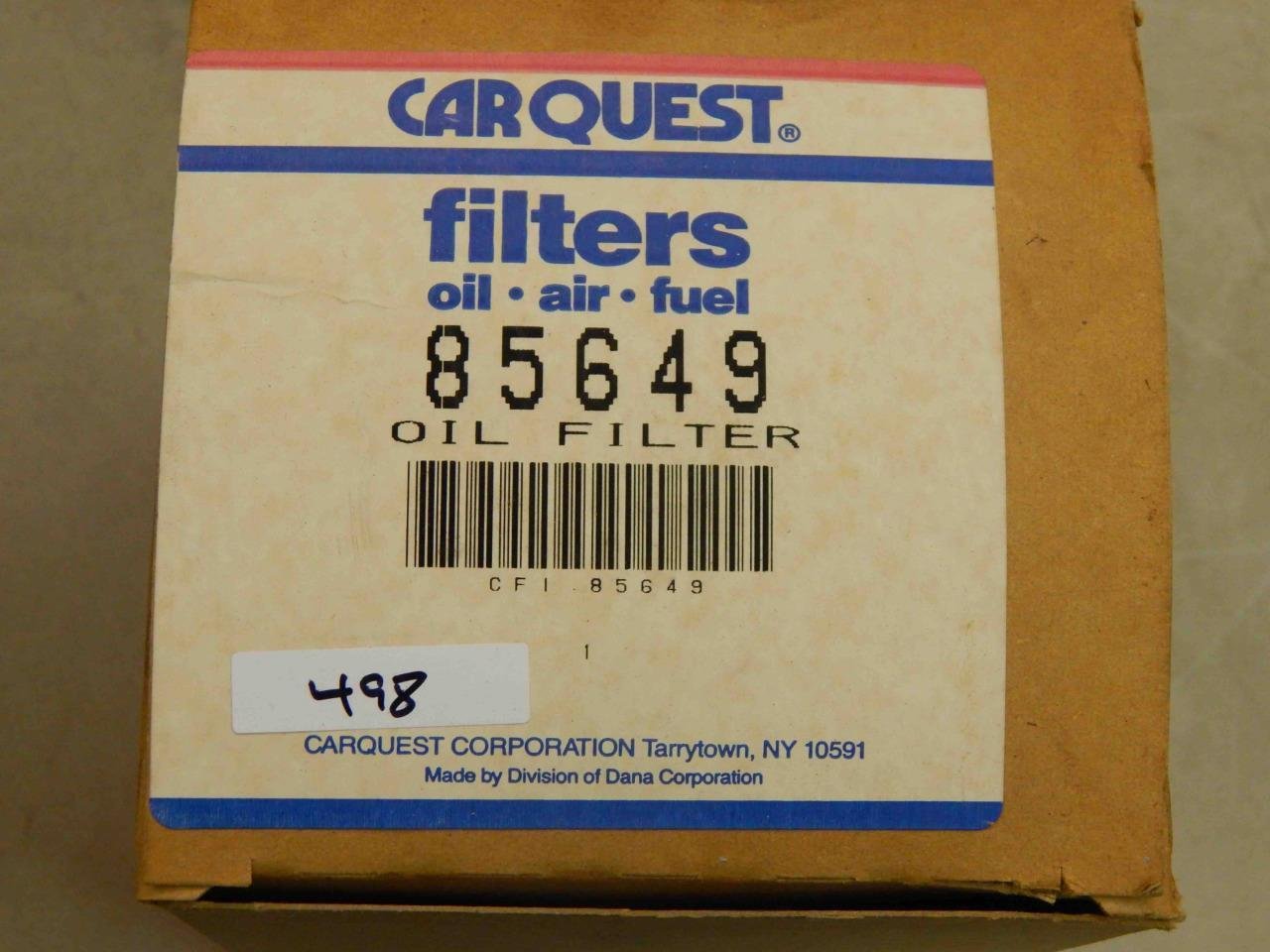 #498 Carquest 85649 Filter Element - New - Image 3