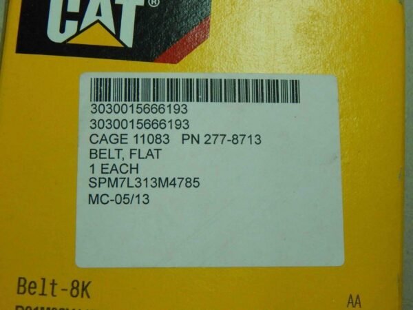 CATERPILLAR 277-8713, 3030015666193 BELT – 8K – MC-Sales, llc