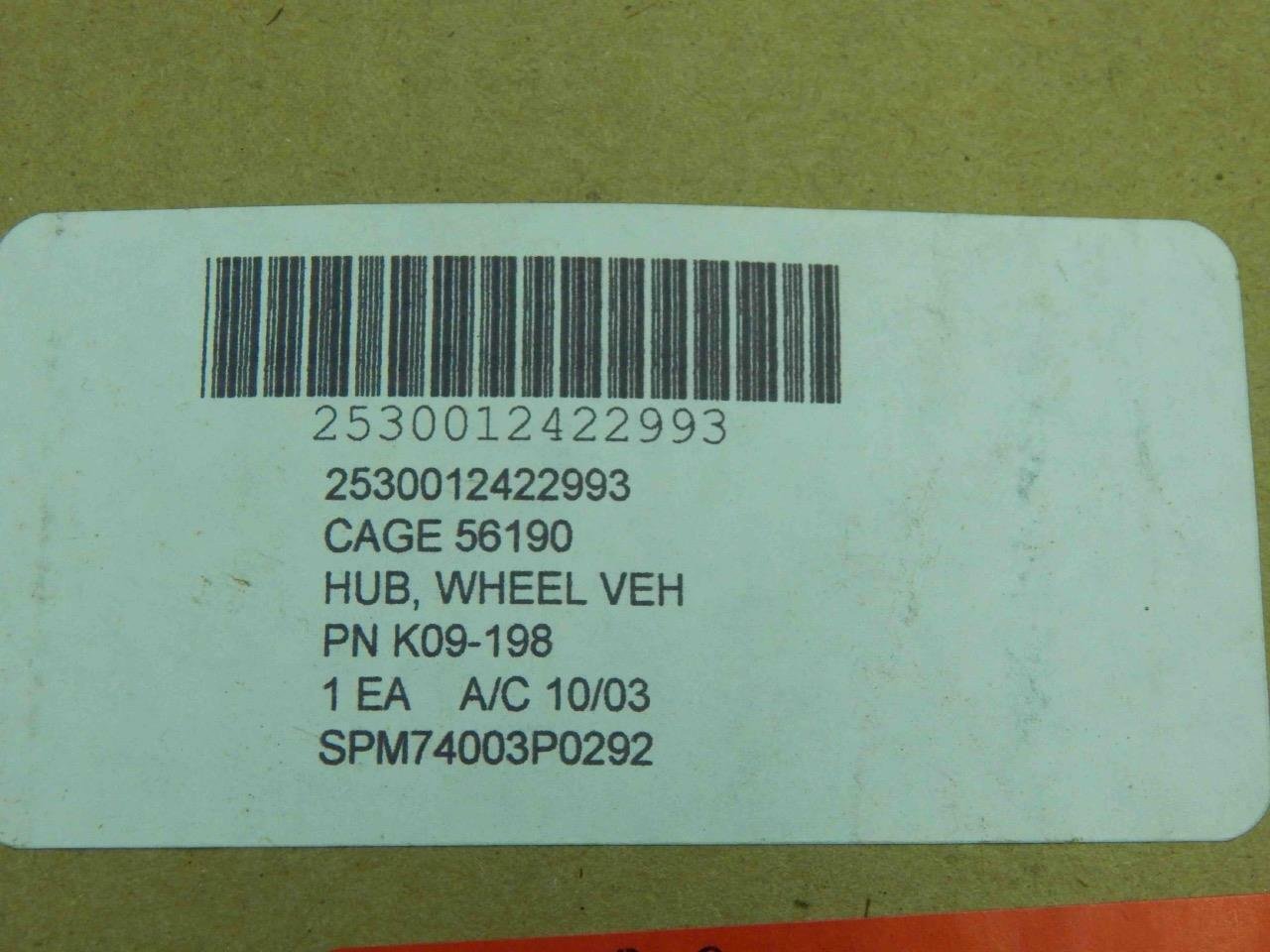 METADURE K09-198, 2530012422993 WHEEL HUB - Image 4