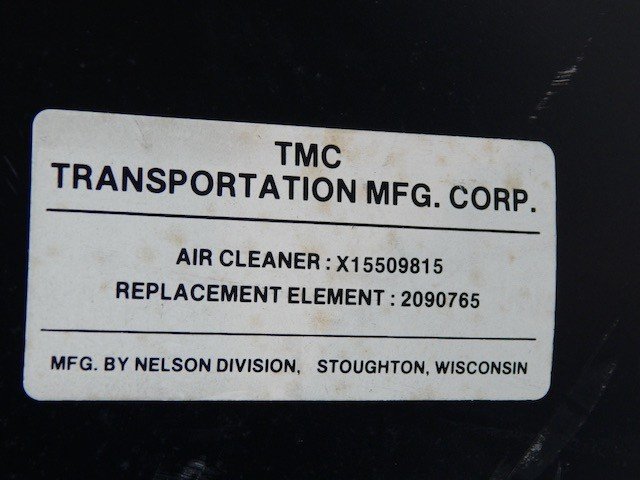Nelson TMC Assembly 87–47–0015, Filter Air Cleaner X15509815, 2090765 - Image 12