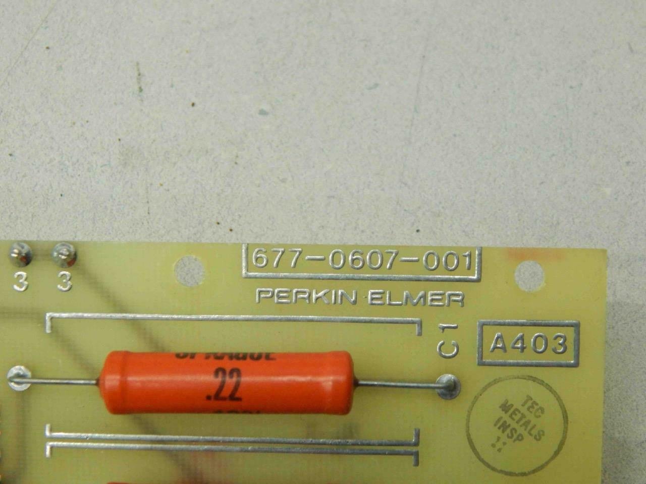 Perkin Elmer 677-0607-001 Circuit Board #01398 - Image 3
