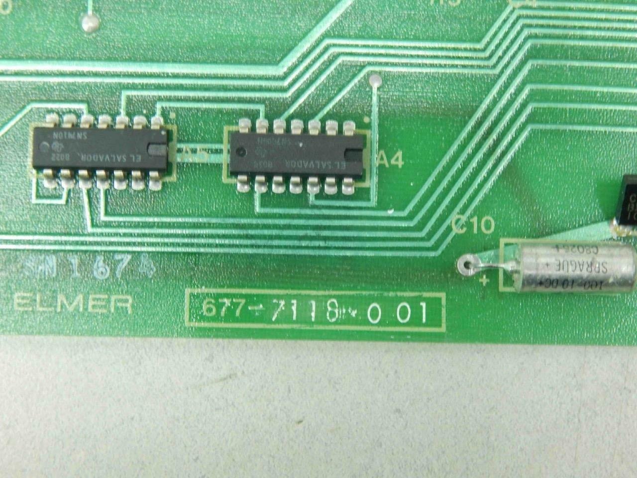 Perkin Elmer 677-7118-001 Circuit Board #01422 - Image 4